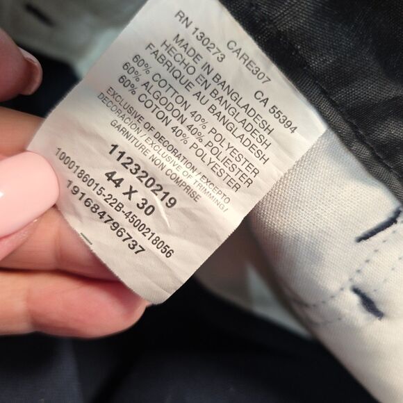 Wrangler Workwear Cargo 7 Pocket Pants Men's Size 44x30 Blue Relaxed Fit Twill - Picture 11 of 11